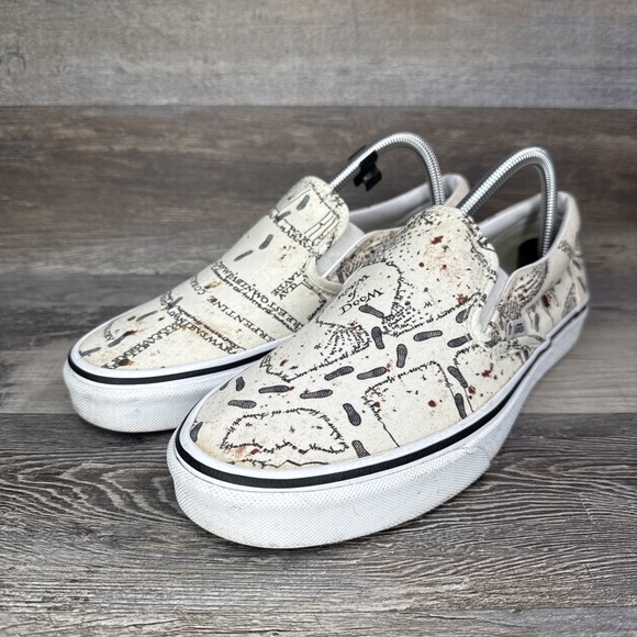 Vans Other - Vans x Harry Potter Mens 9/10.5W Marauder's Map Mischief Managed Classic Slip-On
